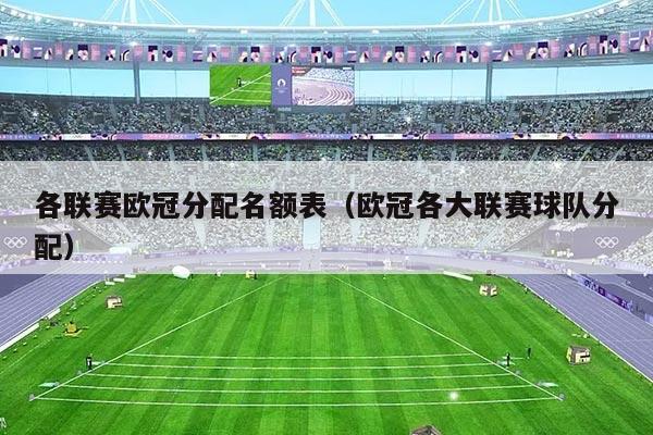 各联赛欧冠分配名额表（欧冠各大联赛球队分配）